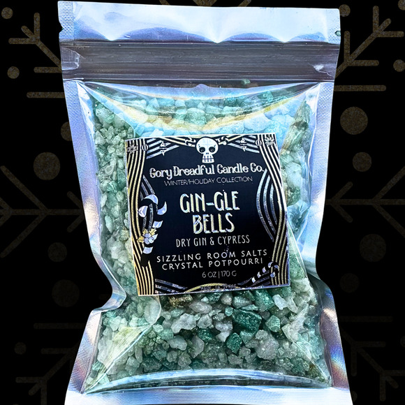 Gin-gle Bells Sizzling Room Salt Crystal Potpourri: Dry Gin & Cypress Scent - Picture 6 of 9